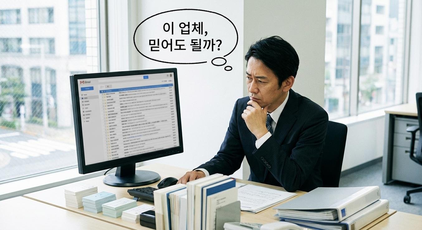 일본 바이어 콜드메일 검증 프로세스