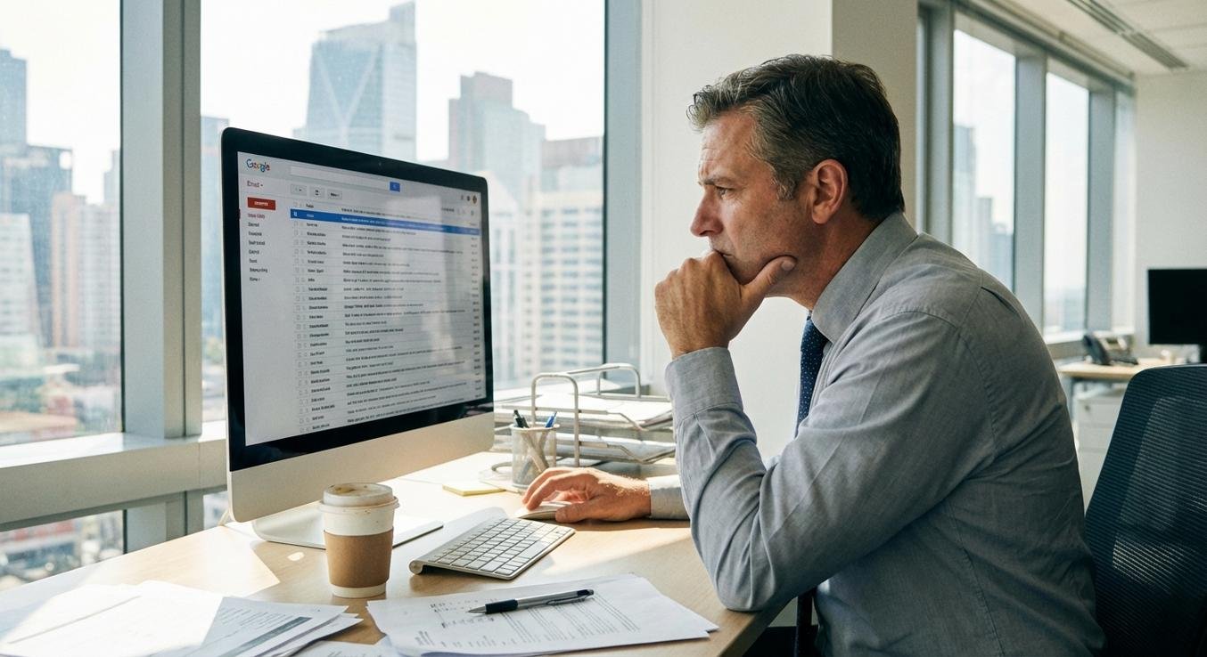 바이어가 콜드메일을 받았을 때 행동 흐름도