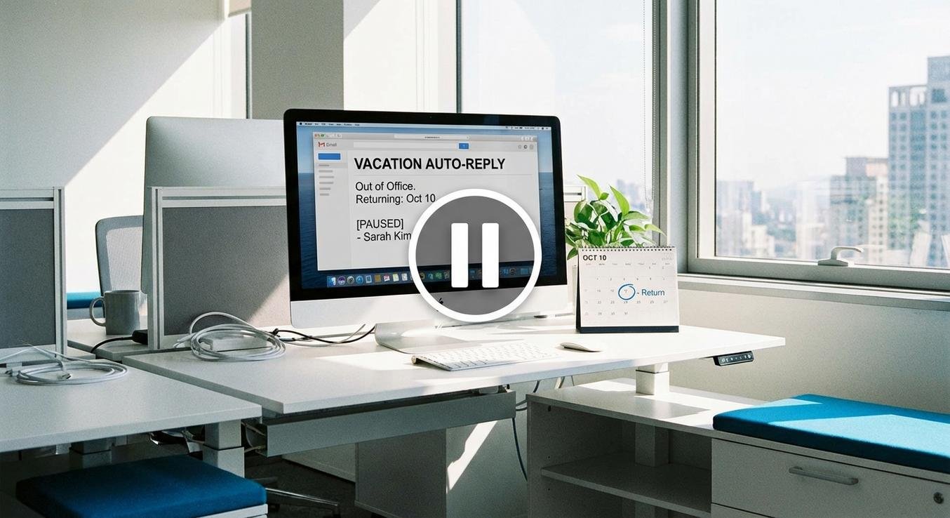 OOO 처리 플로우 - OOO 감지 시 시퀀스 Pause → 복귀일 도래 시 자동 재개